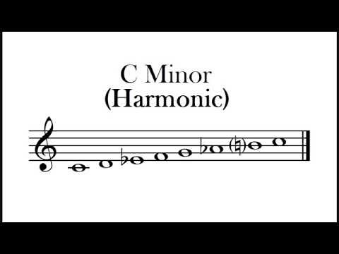 C Harmonic Minor Scale