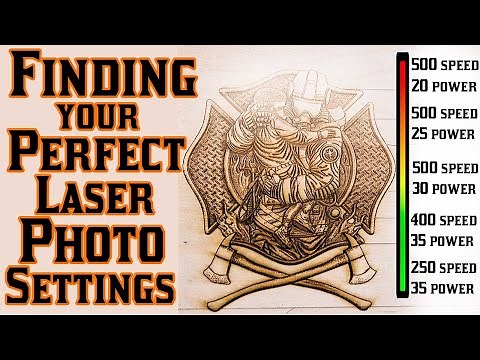 Co2 Laser Best engraving photo settings for your machine power, speed, DPI