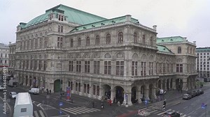 Vienna Opera House building located in central Vienna, the capital of Austria