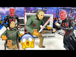 JASON VOORHEES VS PINHEAD! HORROR ACTION FIGURE MATCH!