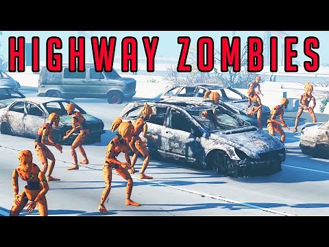 Escape from the Highway – Crash Test Zombies – BeamNG Drive | Demolition Republic
