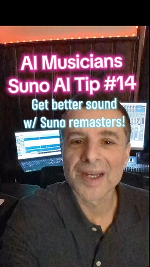 For The AI musicians who you soon know if you're looking for the best sound, you definitely want to use the remastering option. The remastering option in suno AI comes with three different settings, you can use each one which is subtle normal and high and experiment with each one. as well as making AI music in general #creatorsearchinsights #musiciansontiktok