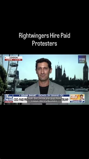 Lawrence Jones interviewed the CEO of Crowds on Demand. It seemed he expected the company to give him the names of specific clients. He wouldn’t. He was also surprised that firm was hired by both right and left wing groups - it’s called astroturf. It’s not new. #decodingfoxnews #foxnews #trump #paidprotesters | Juliet Jeske