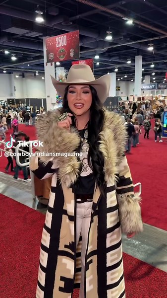 C&I contributor @Brianna Purvis got the attention of the Cowboy Christmas shoppers with the question “if you could compete in one rodeo event what would it be?” 🐎🎰 #nfr #vegas #rodeo