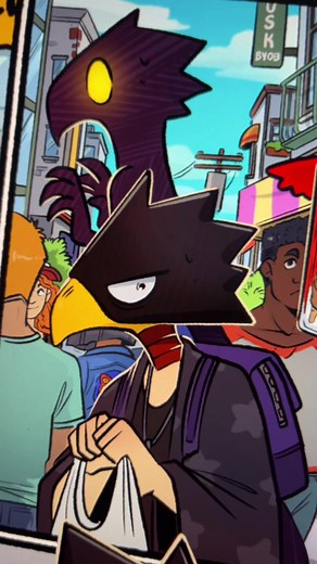 Canon Hawks x Tokoyami Artwork Featuring Dark Shadow