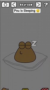 Pou Is Sleeping 😴 #pou #pougame #shorts #gaming