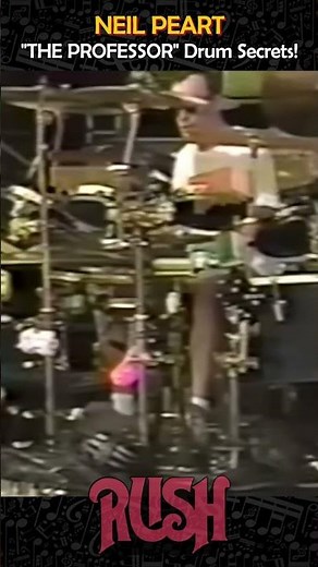 NEIL PEART: THE PROFESSOR Drum SECRETS! #neilpeart #rush #drummer #legend