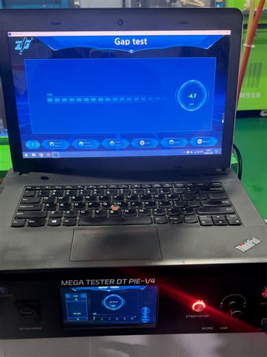 He gently turned the wrench, and the test was complete！ Diesel Injector Air Gap Test on Mega Tester DT PIE-V4 The air gap of the fuel injector is measured by rotating the wrench. #DONGTAI #INJECTOR #Autorepair #diesel #engineparts #Airgap #Megatester #mega #wrench #Pump #repair #SYSTEM