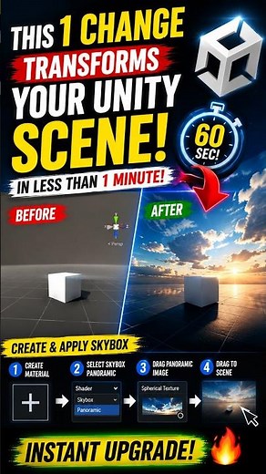 The easiest way to upgrade your Unity visuals #unity #gamedev
