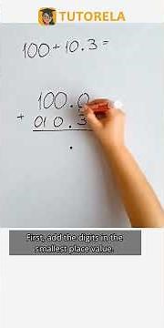 Adding 100 + 10.3: Step-by-Step Solution #Math #DecimalFractions-Basic