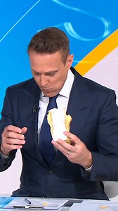 181K views · 1.1K reactions | CAKED IN IT  One of the many perks of being on TV is getting sent delicious goodies to eat.  However, one of the downsides is having to eat said delicious goodies live on air while millions of Aussies watch...you missed a spot Shirvo | Sunrise | Facebook