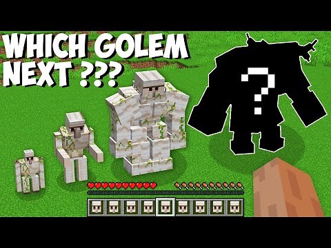 I FOUND THE RAREST IRON GOLEM in Minecraft ! WHICH GOLEM NEXT ???