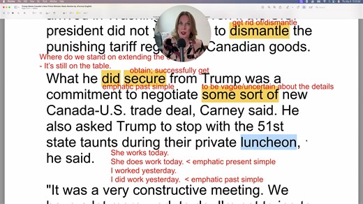 Trump Meets Canada’s New Prime Minister 🇺🇸🇨🇦 Learn English With The News | JForrest English
