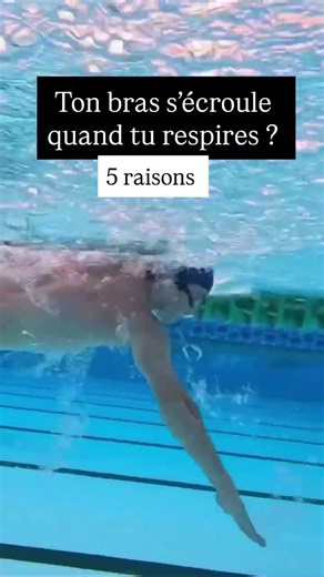 5 reasons why your arm “drops” when you breathe in the crawl stroke
