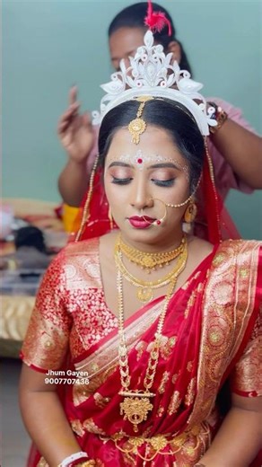 Bride Making 👰🏻‍♀️#bridalmakeup #bridaljewellery #bridalmakeupartist #trendingreel #viral #bride