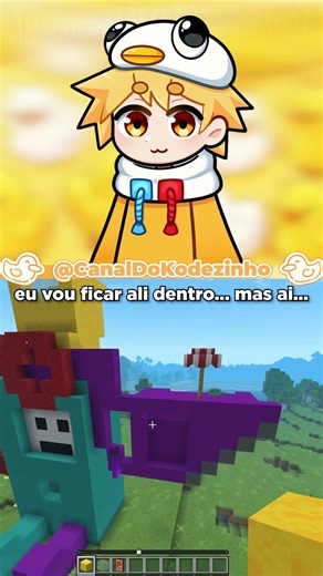 Yuyu gave wings to the robot from the Potato Club in Minecraft!!