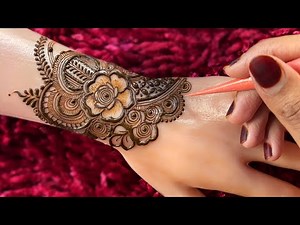 Very Beautiful Stylish Mehndi Design For Hands | Beautiful Latest Henna Design tutorial #hennadesign