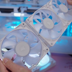 High-performance, ultra-quiet cooling with optimized thermal performance, streamlined iCUE LINK connectivity, and dynamic RGB lighting. | CORSAIR