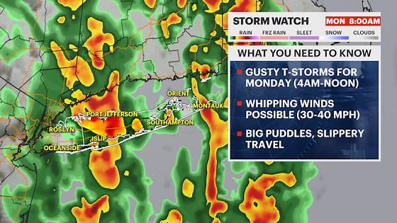 STORM WATCH: Mostly sunny today for Long Island; thunder and strong winds arrive tomorrow