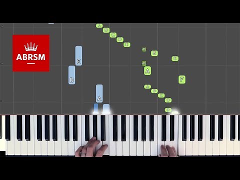 Sonatina in A minor / ABRSM Piano Grade 4 2019 & 2020, A:2 / Synthesia 'live keys' tutorial