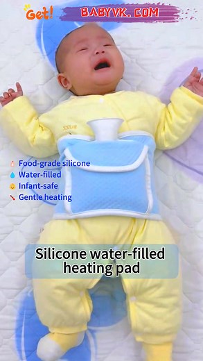 Silicone Water Filled Heating Pad for Baby Colic. 🛒 Shop link：https://babyvk.com #Baby #BabyMustHaves #BabyVK #CuteBaby #BabyCare #ColicRelief #BabyColic #NewbornCare #BabyComfort #ParentingTips #WarmTherapy #BabyEssentials #GentleParenting #SoothingBaby #BabyGear #TummyRelief #SoftAndSafe #NewMomTips | BabyVK