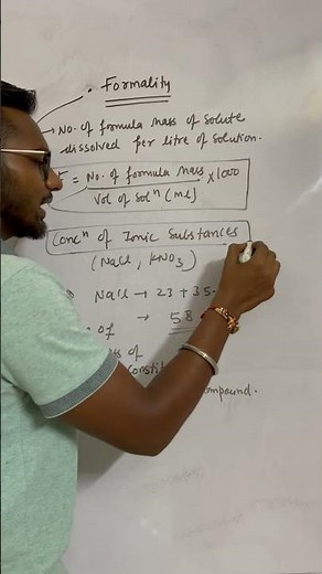 What is formality #formality #chemistry #jeechemistry #neetchemistry #science #tutor360
