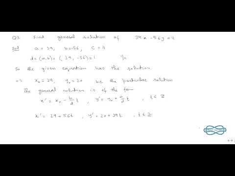 Lecture 23: Linear Diophantine Equation Exercises – Practice Problems Solved
