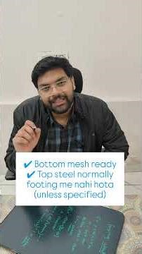 Footing Steel Calculation | Column Footing Reinforcement Explained 🏗️ #civil #civilengineering