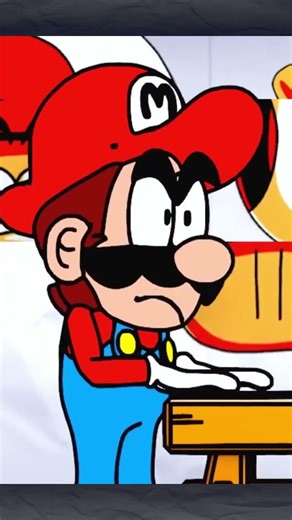 Toad LAUGHS at Mario FAILING to picture match! #mario #animation #jokes