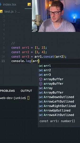 How to combine two arrays together in javascript