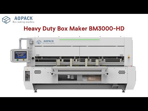Aopack Heavy Duty Box Maker BM3000-HD Automatic Slotting, Slitting, Creasing Integrated Machine