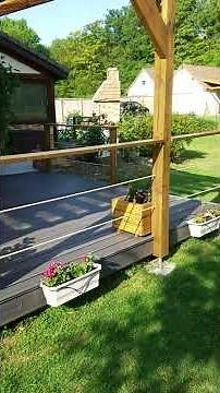 Création de pergola bois et terrasse composite