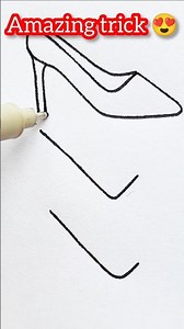 How to Draw Shoes 👟🎨 | Dibujo Fácil de Zapatos para Niños #Shorts
