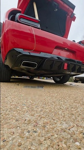 Challenger Rear Diffuser with F1 Style LED Brake Light