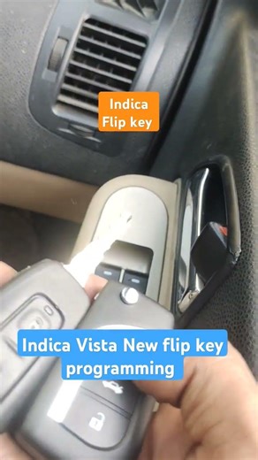 Indica Vista remote damege by water wash new flip key program #tata #vista #car #automobile #viral