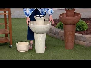 Bernini "The Lecce" 27" Cordless Modular Fountain on QVC