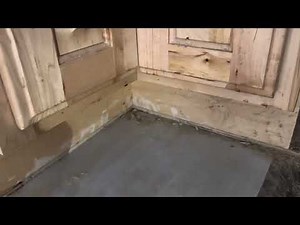 How to cut the inside corner floor under kitchen cabinets