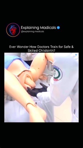 Medical | Health | Anatomy on Instagram: "Doctors don’t learn childbirth in the delivery room — they master it long before touching a real patient. Modern medical training uses incredibly realistic childbirth simulators, known as OB manikins, that can mimic nearly everything a real laboring mother experiences. These high-tech models can dilate, contract, bleed, and even simulate complications like shoulder dystocia, breech delivery, or umbilical cord issues. Under the guidance of specialists, me