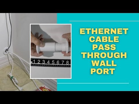 Ethernet Cable Pass Through Wall Port 1 20" ID