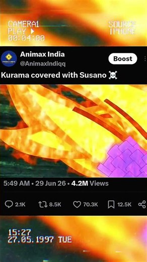 Kurama covered with Susano ☠️ #anime #naruto