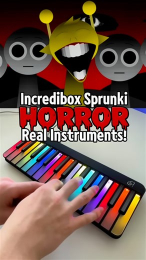 The horror of Sprunki sounds completely different on real instruments