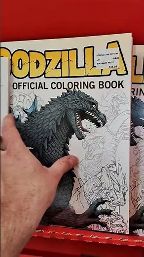 Godzilla Official Coloring Book at Walmart Toho