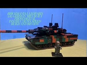 Brickmania Leopard 2A7 German MBT Built From Digital Instructions Speed Build and Review