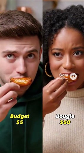 Cheap vs bougie bag chicken 🐔🍚 $5 pantry add-ins vs $50 #chickencoops #chickenwich