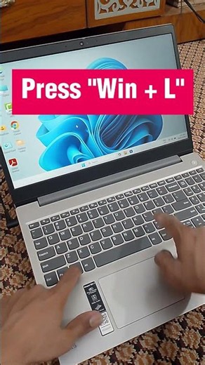 Lock your Windows screen instantly #keyboardshortcuts #pctips #shorts