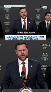 JD Vance Targets Microsoft Over 6,000 Layoffs and H-1B Visas | Green Card Program Suspended