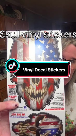 Skull decal stickers. Great for toolboxes or trucks! Make your garage manly! #starterpicks #tiktokshopstockup #skull #decal #decals