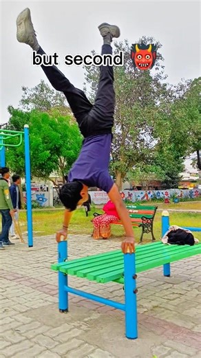 hand stand ✅1st attempt failed 🤫but second 👹