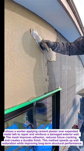 Watch Mason Repair a Cracked Exterior Wall in Minutes