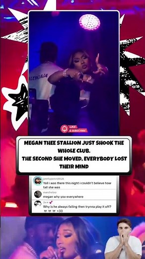 Megan hit the club and chaos followed #megantheestallion #concert #club #musok